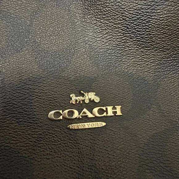 Coach Signature Brown and Red Hobo Bag - Picture 6 of 7